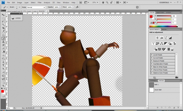 Creation of Master Puppet: Step 8
